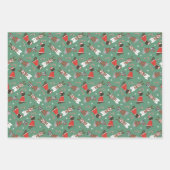 Vrolijk Kerstfeest Grote Deen Honden Inpakpapier Vel (Voorkant)