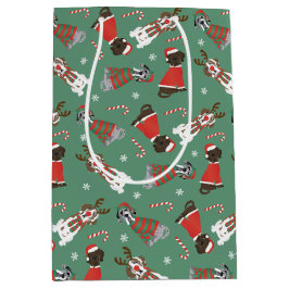 Vrolijk Kerstfeest Grote Deen Honden Medium Cadeauzakje
