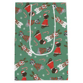 Vrolijk Kerstfeest Grote Deen Honden Medium Cadeauzakje (Achterkant)