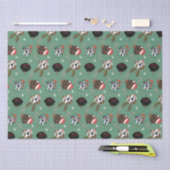 Vrolijk Kerstfeest Grote Deen Honden Tissuepapier (Craft)