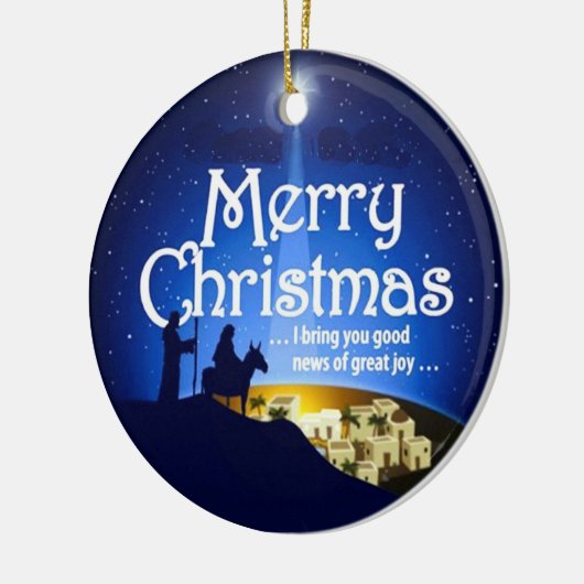 Vrolijk kerstfeest Grote Joy Luke 2:10 Ornament (Links)