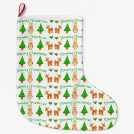 Vrolijk kerstfeest grote kerstsok