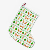Vrolijk kerstfeest grote kerstsok (Voorkant (Hangend))