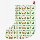 Vrolijk kerstfeest grote kerstsok (Achterkant)