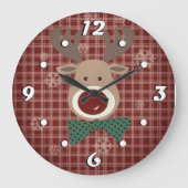 Vrolijk kerstfeest! grote klok (Voorkant)