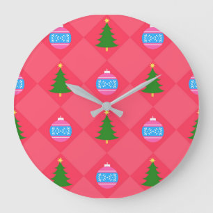 Vrolijk kerstfeest grote klok