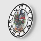 Vrolijk kerstfeest grote klok (Hoek)