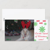 Vrolijk Kerstfeest GSD Duitse Herder kaart grappig (Voorkant / Achterkant)