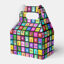 Vrolijk kerstfeest gunstboxen