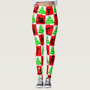 VROLIJK KERSTFEEST GYMNASTIEK LEGGINGS