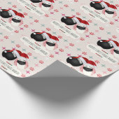 Vrolijk kerstfeest HABIBI de heer Mrs Egg Gift Wra Cadeaupapier (Hoek)