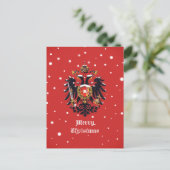 "Vrolijk kerstfeest" Habsburg Briefkaart (Staand voorkant)