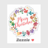 Vrolijk Kerstfeest Halloween Nieuwjaar Sticker (Vel)