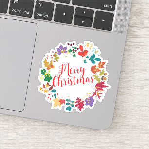 Vrolijk Kerstfeest Halloween Nieuwjaar Sticker