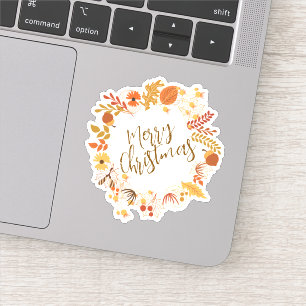 Vrolijk Kerstfeest Halloween Nieuwjaar Sticker