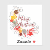 Vrolijk Kerstfeest Halloween Nieuwjaar Sticker (Vel)