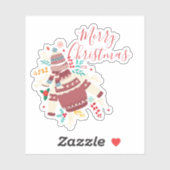 Vrolijk Kerstfeest Halloween Nieuwjaar Sticker (Vel)