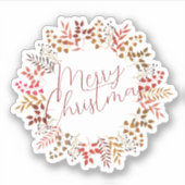 Vrolijk Kerstfeest Halloween Nieuwjaar Sticker (Voorkant)