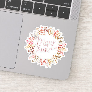 Vrolijk Kerstfeest Halloween Nieuwjaar Sticker