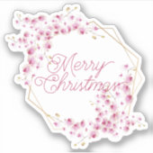 Vrolijk Kerstfeest Halloween Nieuwjaar Sticker (Voorkant)