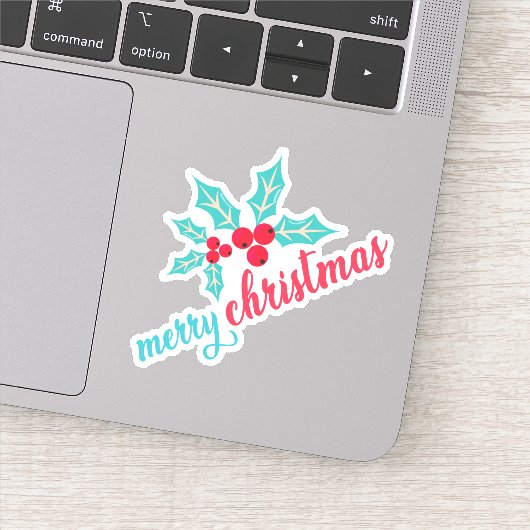 Vrolijk Kerstfeest Halloween Nieuwjaar Sticker (Detail)