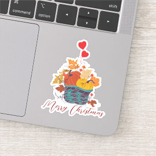 Vrolijk Kerstfeest Halloween Nieuwjaar Sticker