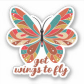 Vrolijk Kerstfeest Halloween Nieuwjaar Sticker (Voorkant)