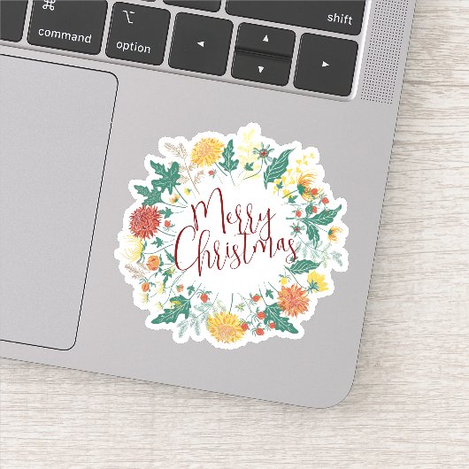 Vrolijk Kerstfeest Halloween Nieuwjaar Sticker (Detail)