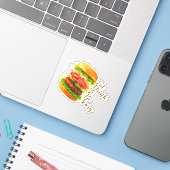 Vrolijk Kerstfeest Halloween Nieuwjaar Sticker (Laptop met iPhone)