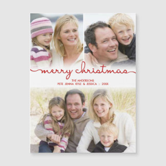 Vrolijk Kerstfeest Hand Geletterd Frosty Fotocolla