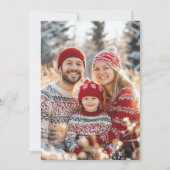 Vrolijk Kerstfeest Hand-getrokken CUSTOM FOTO Feestdagenkaart (Voorkant)