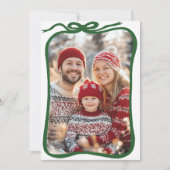 Vrolijk Kerstfeest Hand-getrokken CUSTOM FOTO Feestdagenkaart (Voorkant)