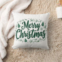 Vrolijk Kerstfeest Hand Lettering Decoratief Kusse