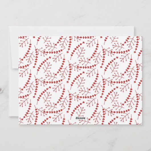 Vrolijk kerstfeest Handbeletterd Script Vakantie F Feestdagenkaart (Achterkant)