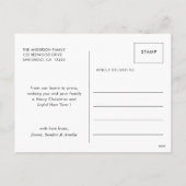 Vrolijk Kerstfeest Handgeschreven Script Foto Vaka Feestdagenkaart (Achterkant)