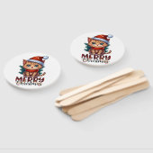 Vrolijk kerstfeest handwaaier (Niet-gemonteerd)