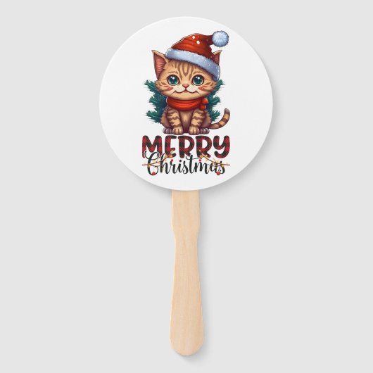 Vrolijk kerstfeest handwaaier (Voorkant)