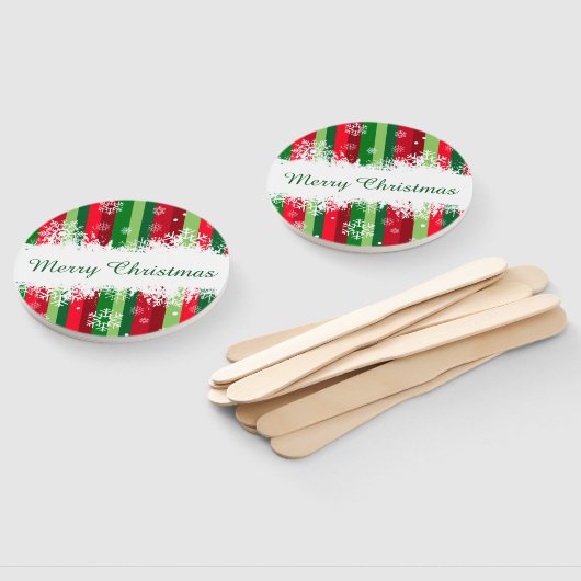 Vrolijk kerstfeest handwaaier (Niet-gemonteerd)