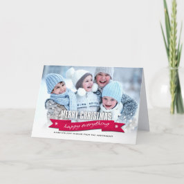 Vrolijk kerstfeest. Happy Alles Aangepaste foto Feestdagen Kaart