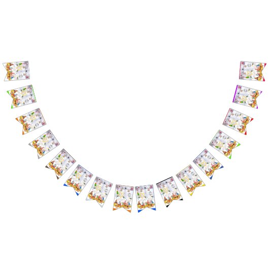 Vrolijk kerstfeest Happy Birthday Bunting Banner (Alle)