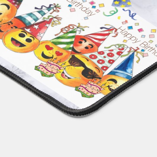 Vrolijk kerstfeest Happy Birthday Desk Mat (Hoek)