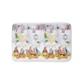 Vrolijk kerstfeest Happy Birthday Douche Mat badka (Voorkant)