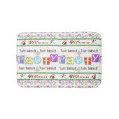 Vrolijk kerstfeest Happy Birthday Douche Mat badka (Voorkant)