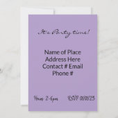 Vrolijk kerstfeest Happy Birthday Invitation Kaart (Achterkant)