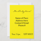 Vrolijk kerstfeest Happy Birthday Invitation Kaart (Achterkant)