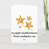 Vrolijk kerstfeest Happy Birthday Kaart (Achterkant)