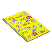 Vrolijk kerstfeest Happy Birthday Notitieboek (Rechterzijde)