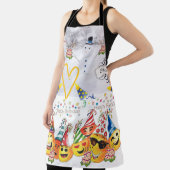 Vrolijk Kerstfeest Happy Birthday Over Print Schor Schort (Insitu)