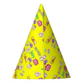 Vrolijk kerstfeest Happy Birthday Paper Party Feesthoedjes (Achterkant)