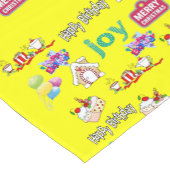 Vrolijk kerstfeest Happy Birthday Table Runner Korte Tafelloper (Hoek)